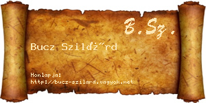 Bucz Szilárd névjegykártya